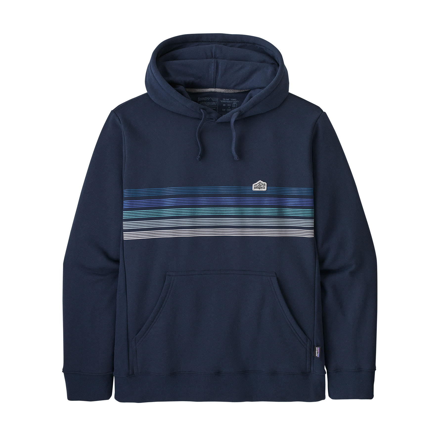 Line Logo Ridge Stripe Uprisal Hoody (New Navy)