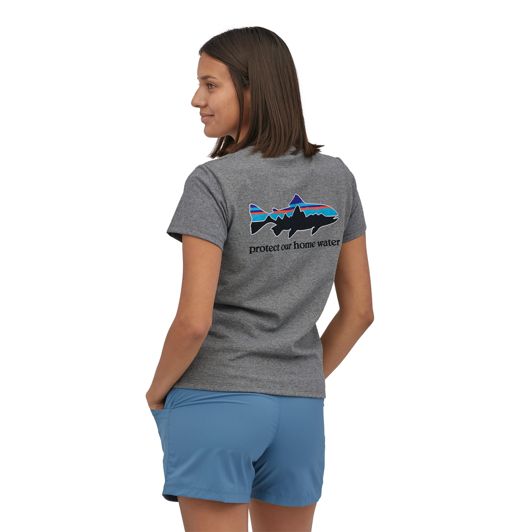 W's Home Water Trout Pocket Responsibili-Tee W's Home Water Trout Pocket Responsibili-Tee
