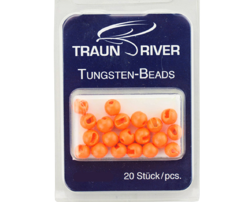 Tungsten Beads (fluoro-orange) Diameter: 3.3 mm