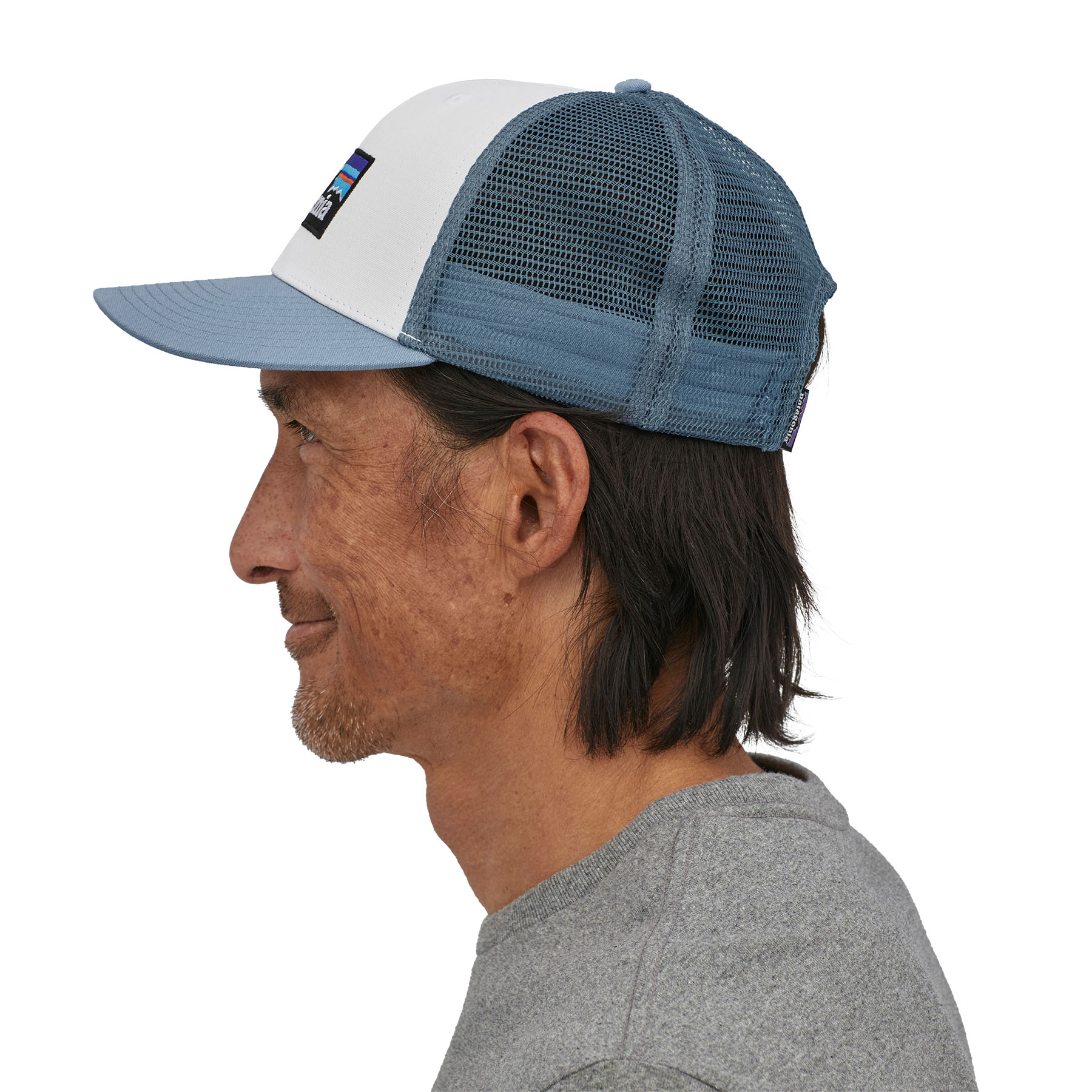 P-6 Logo Trucker Hat (White w/Light Plume Grey) P-6 Logo Trucker Hat (White w/Light Plume Grey)