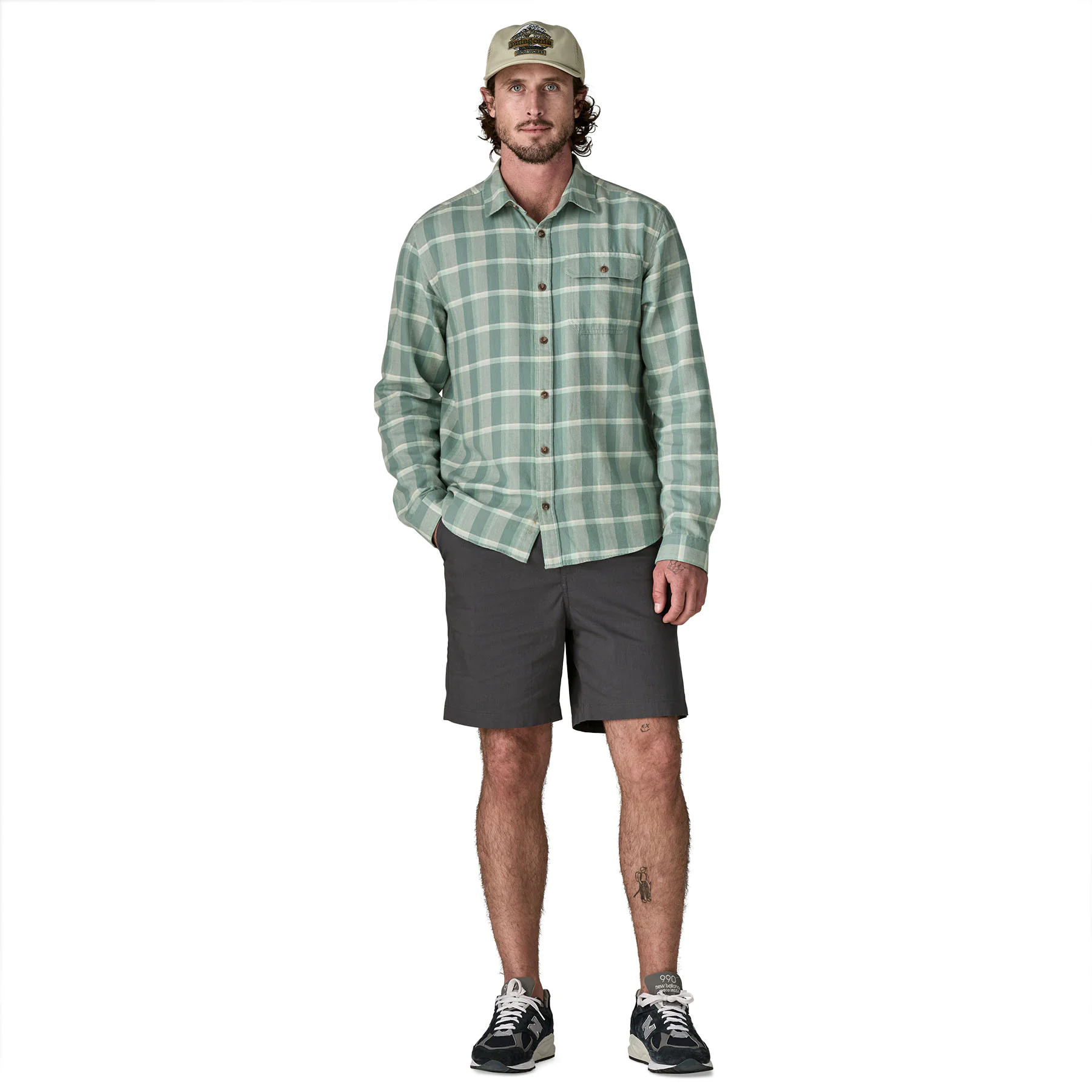 Lightweight Fjord Flannel Shirt (Blue Sage)