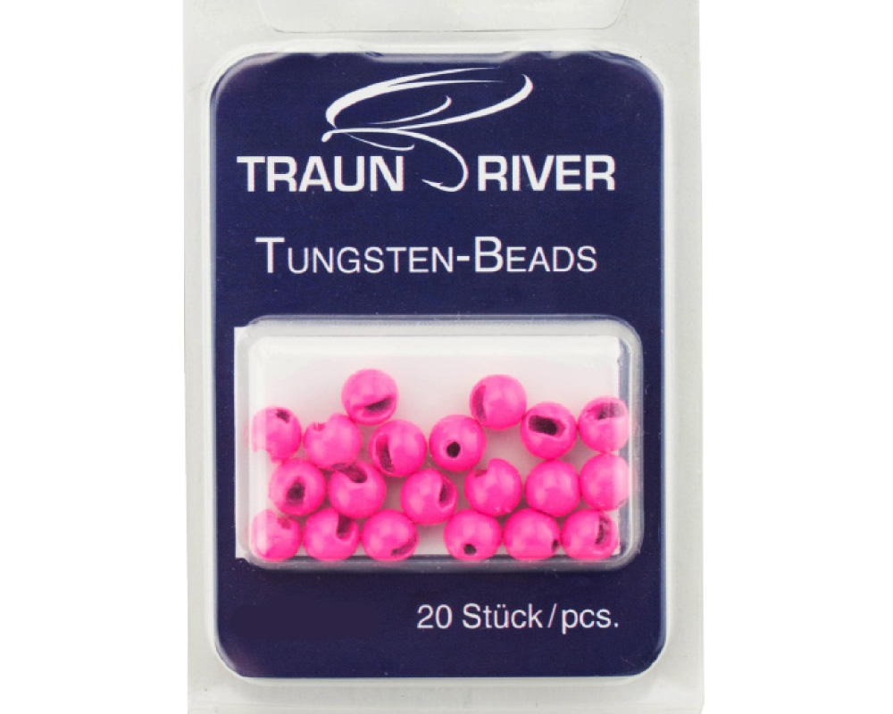 Tungsten Perlen (fluoreszierend pink) Durchmesser: 3.3 mm