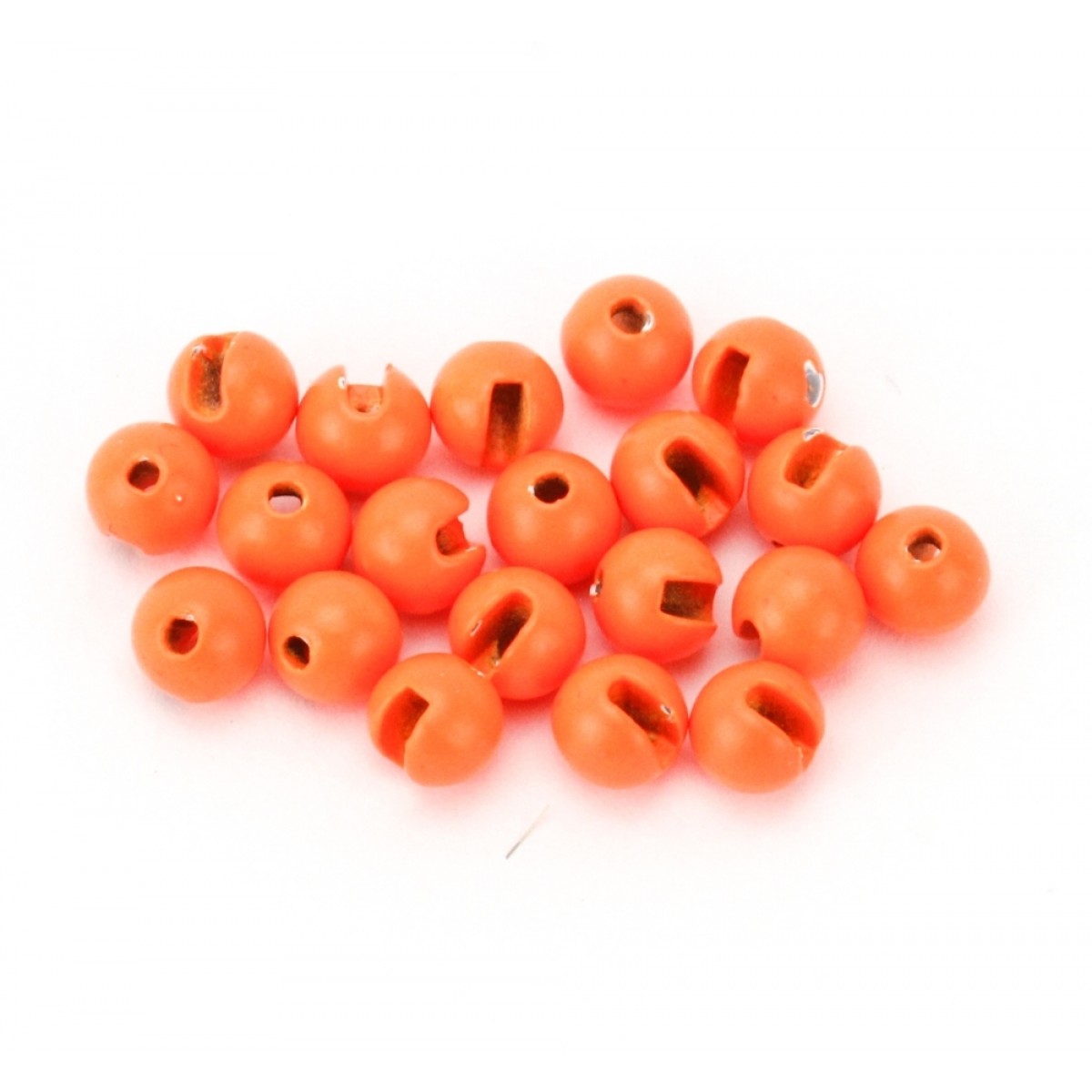 Tungsten Perlen geschlitzt (fluoro-orange)