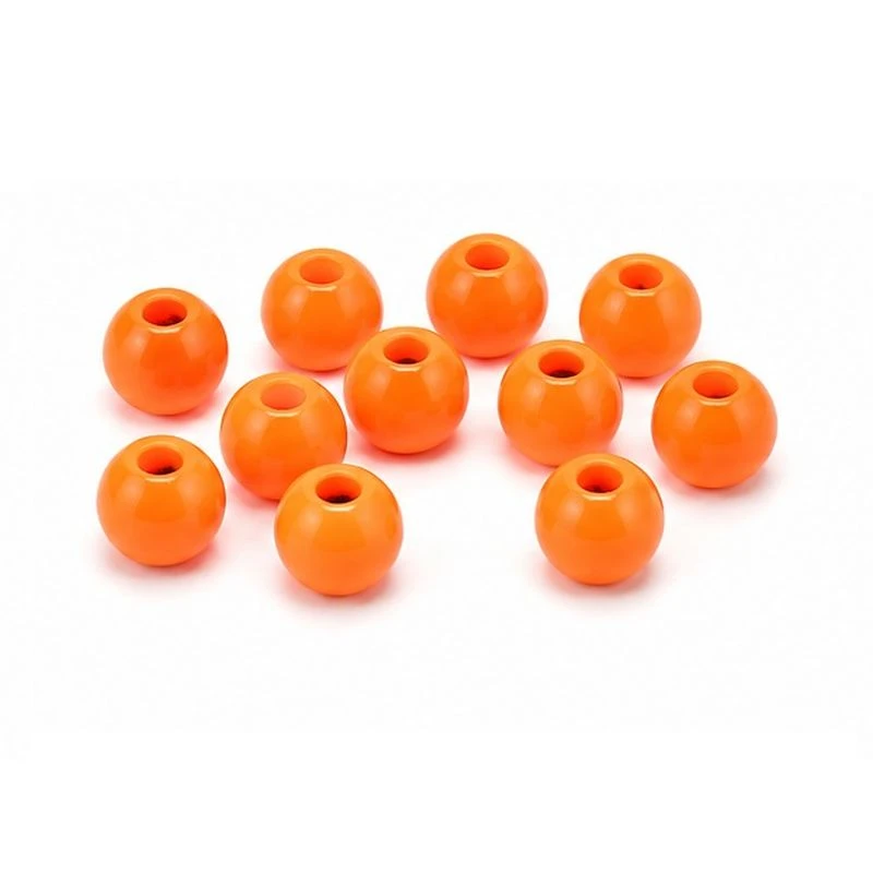 orange beads, runde Perlen, Löcher Perlen, Kunststoffperlen, Bastelperlen