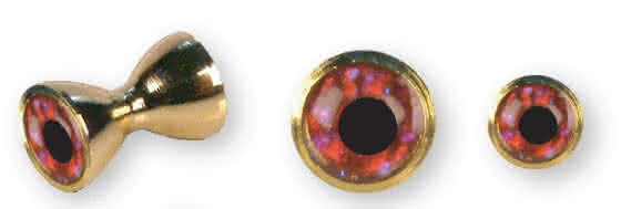 Dumbbel Eyes (gold/red)