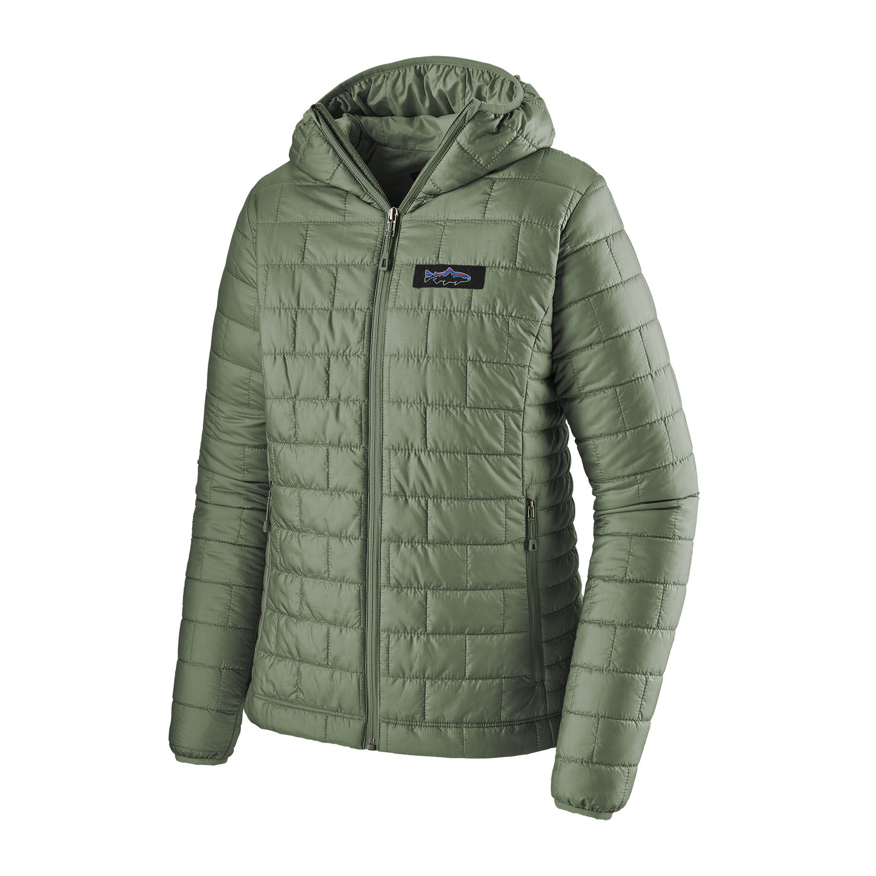 Women's Nano Puff Fitz Roy Trout Hoody (hemlock green)