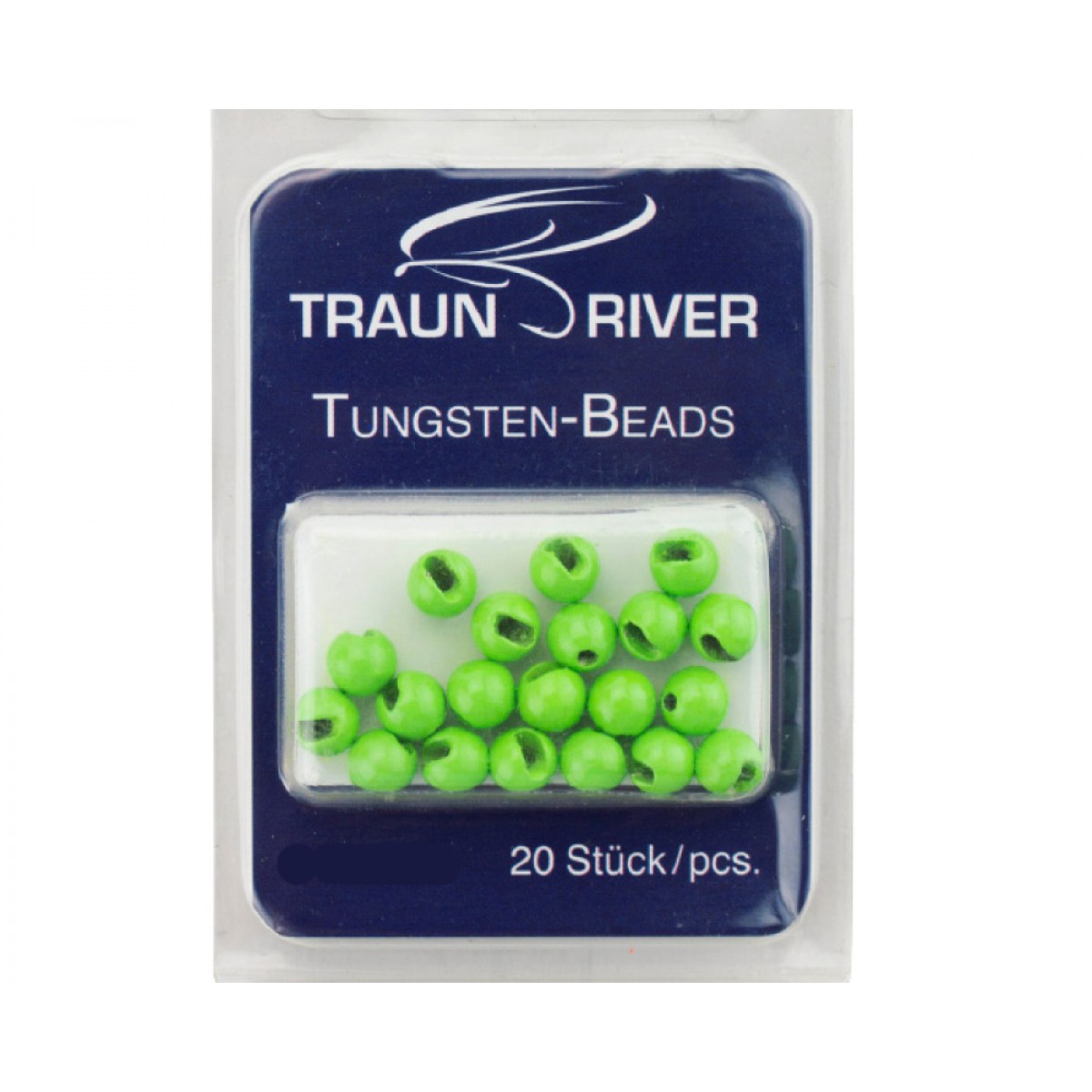 Tungsten Perlen (fluoro-green-chartreuse) Durchmesser: 3.3 mm Tungsten Perlen (fluoro-green-chartreuse) Durchmesser: 3.3 mm