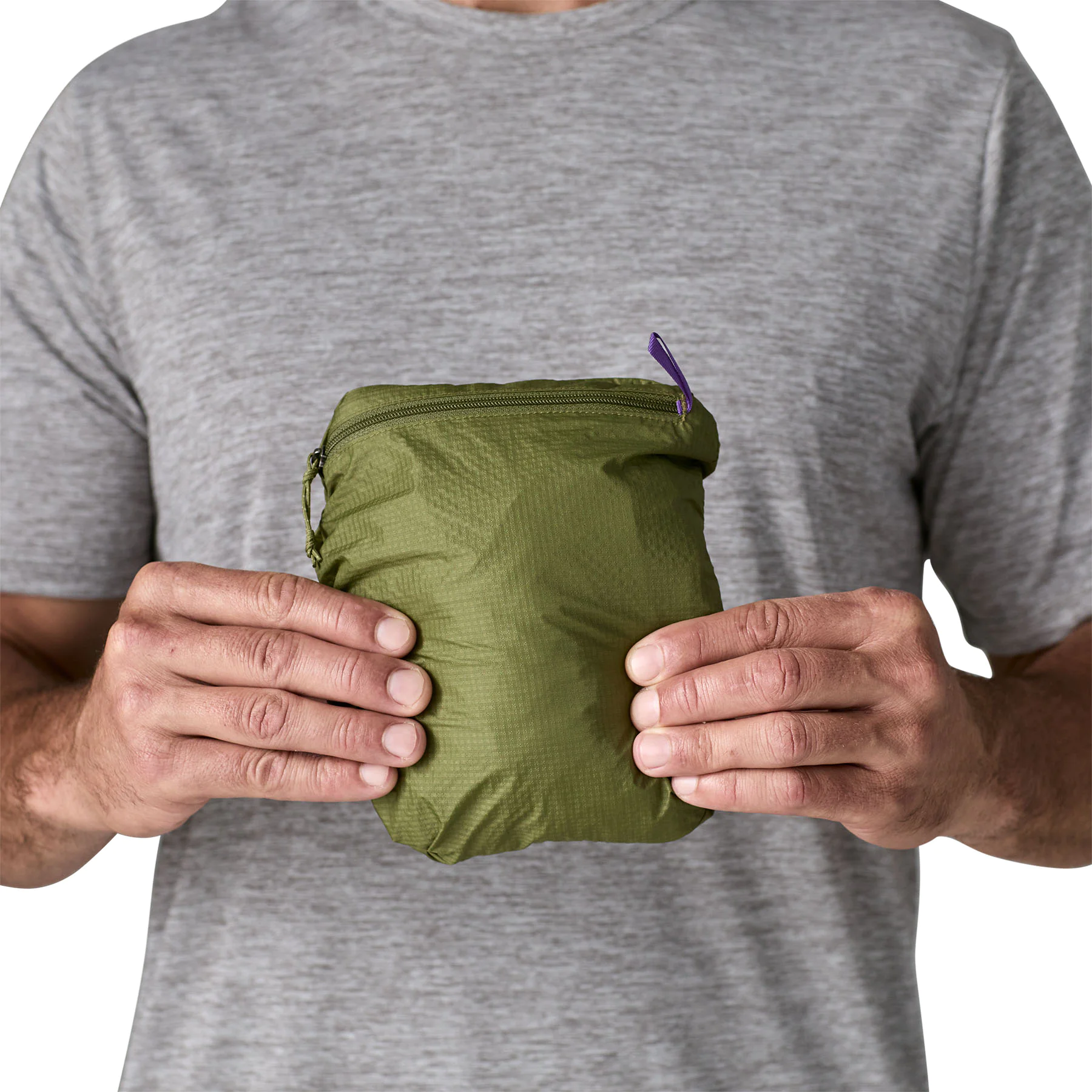 M's Houdini Stash 1/2-Zip Pullover (caper green)