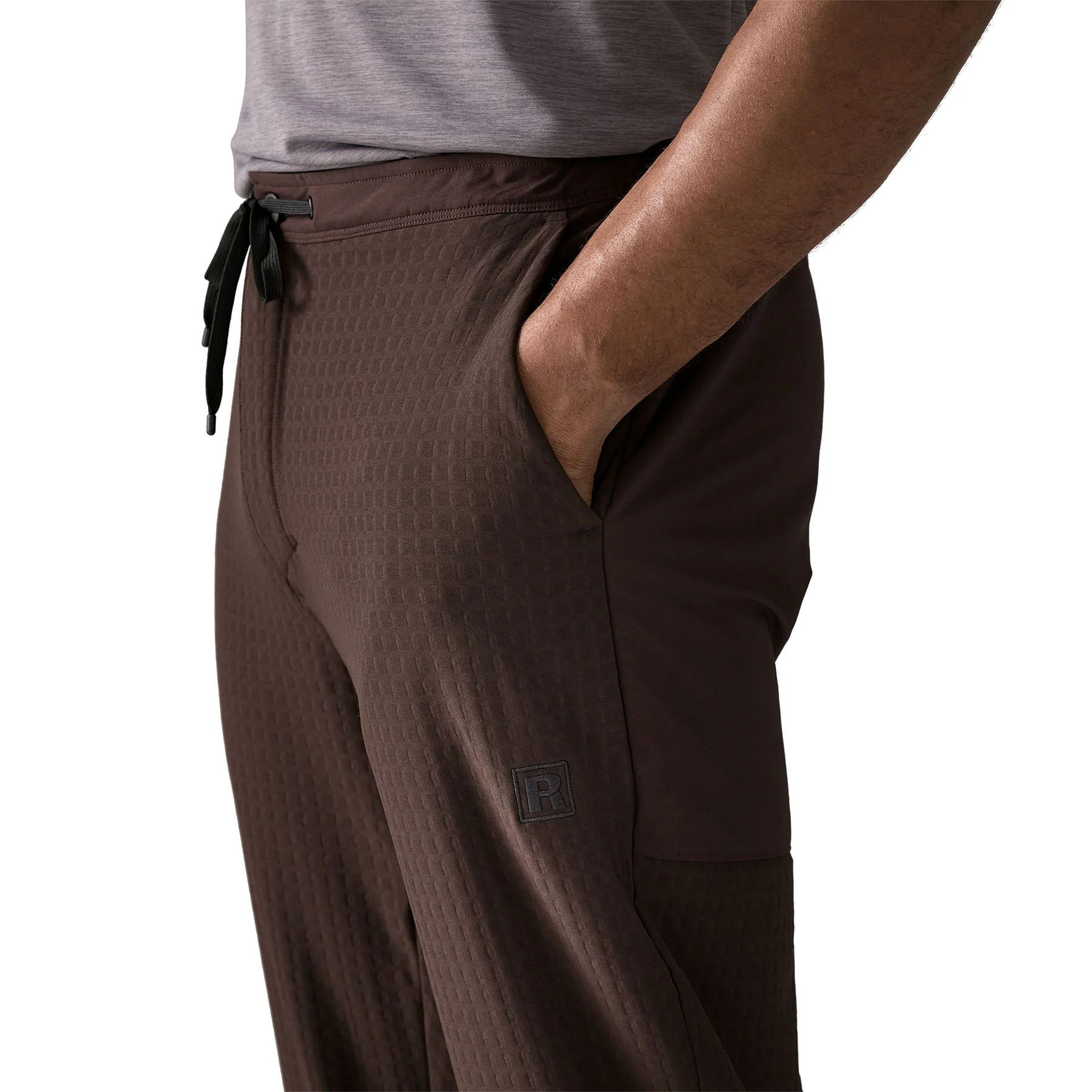 Herrenhose, Jogginghose, Mesh-Muster, Kordelzug, Brusttaschentrag