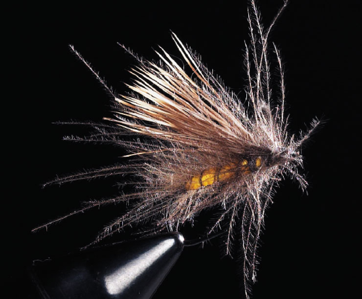 CDC Buck Caddis (gelb)