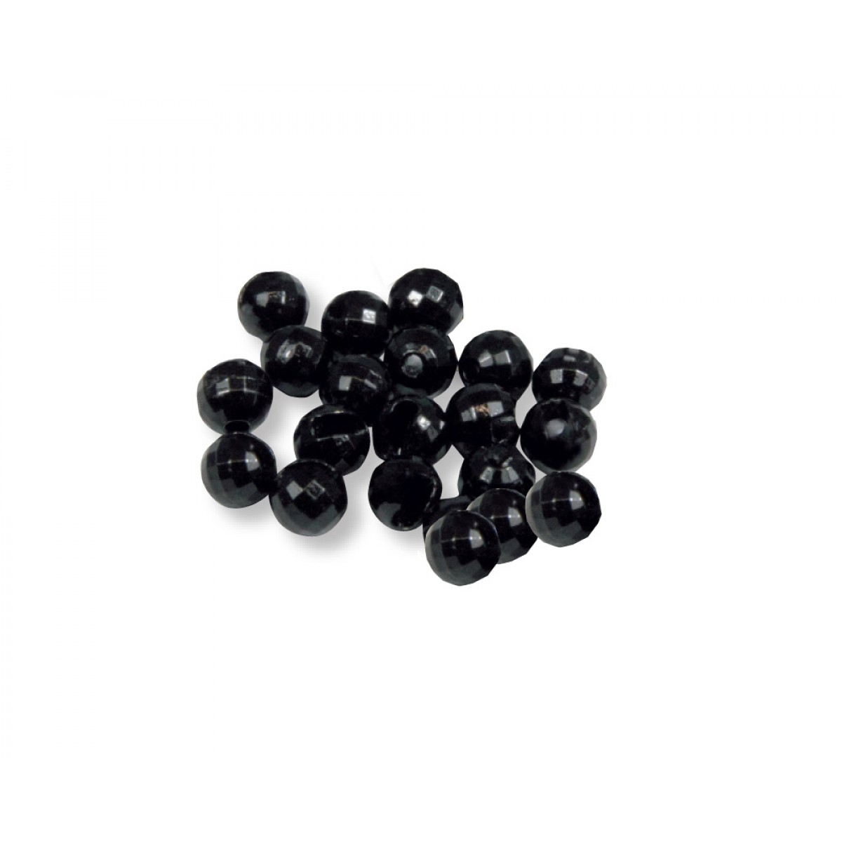 Tungsten Facett Beads (black)