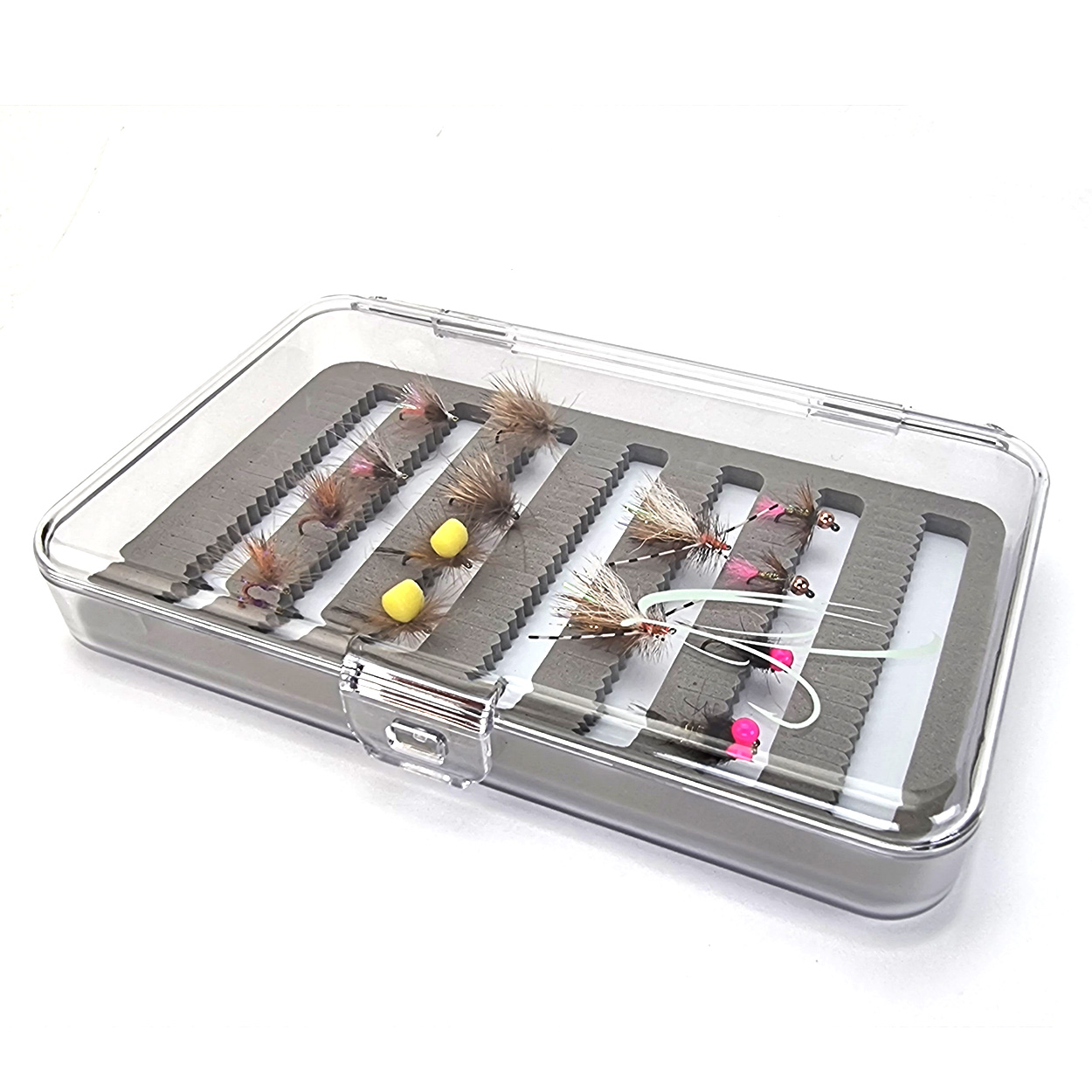 Klarsicht Fliegenbox (7 Reihen) Klarsicht Fliegenbox (7 Reihen)