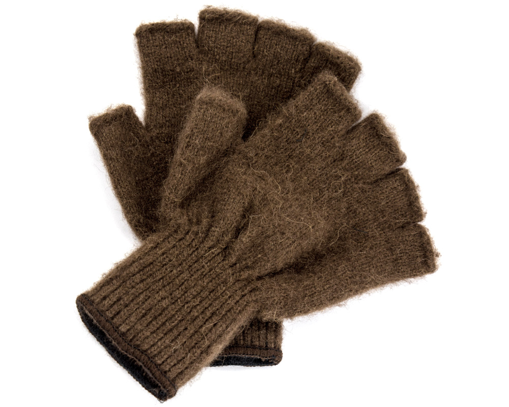 Bison Fingerless Gloves 