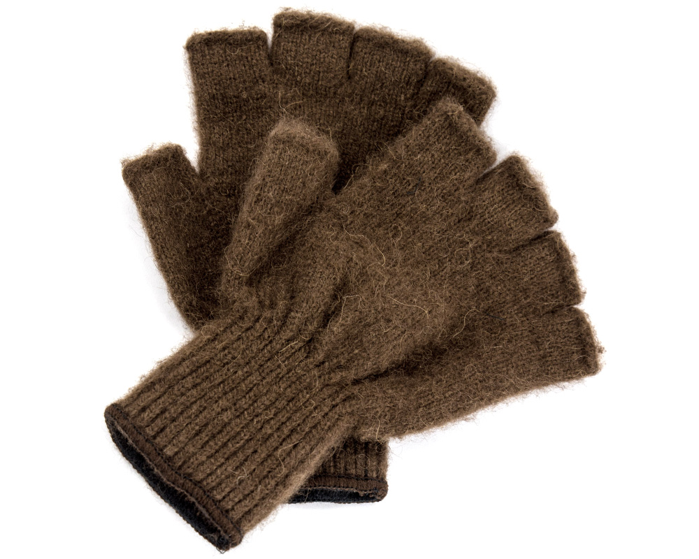 Bison Fingerless Gloves