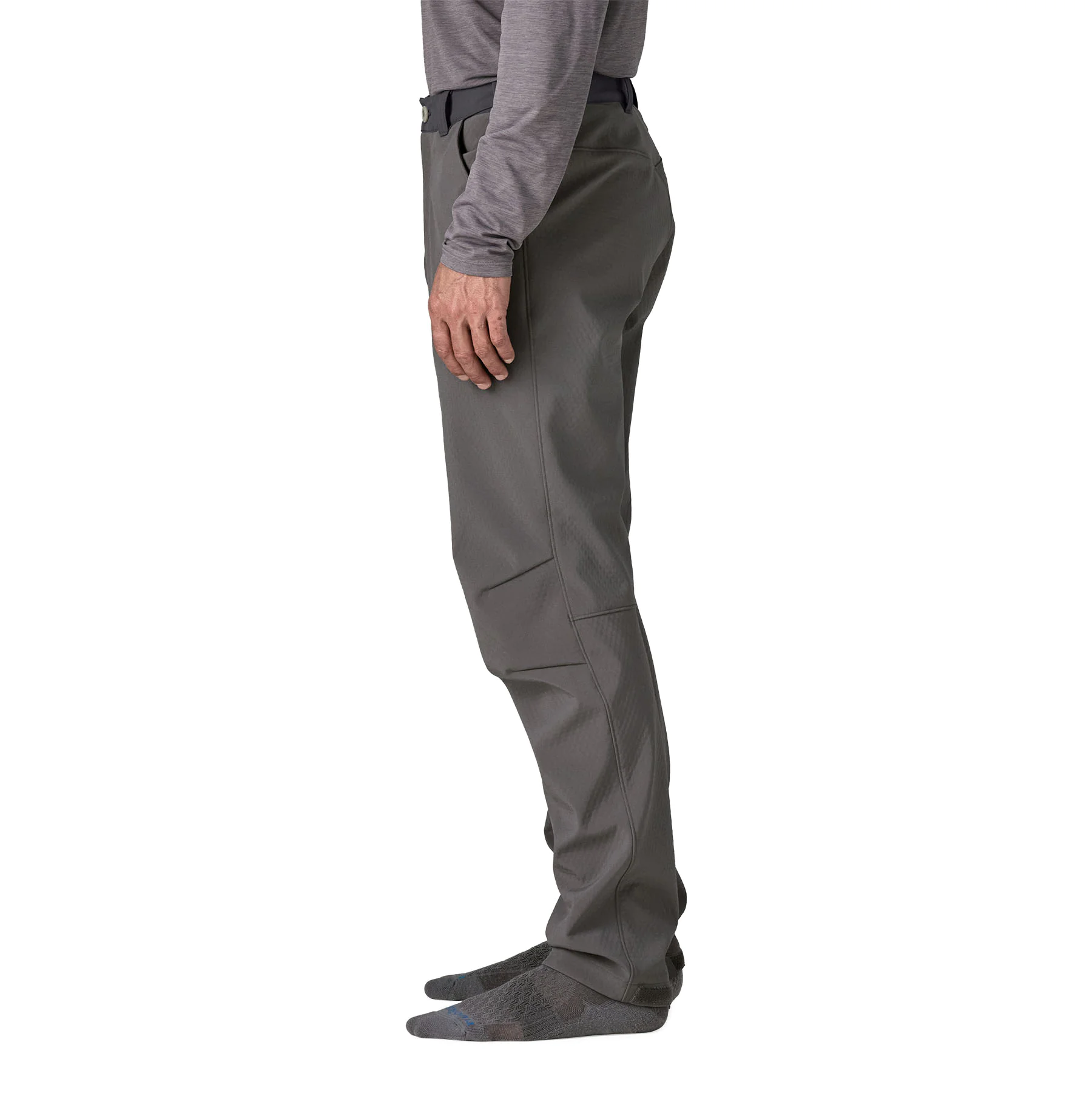 Hardshell-Hose, Outdoor-Hose, Grau-Hose, Softshell, Slim-Fit