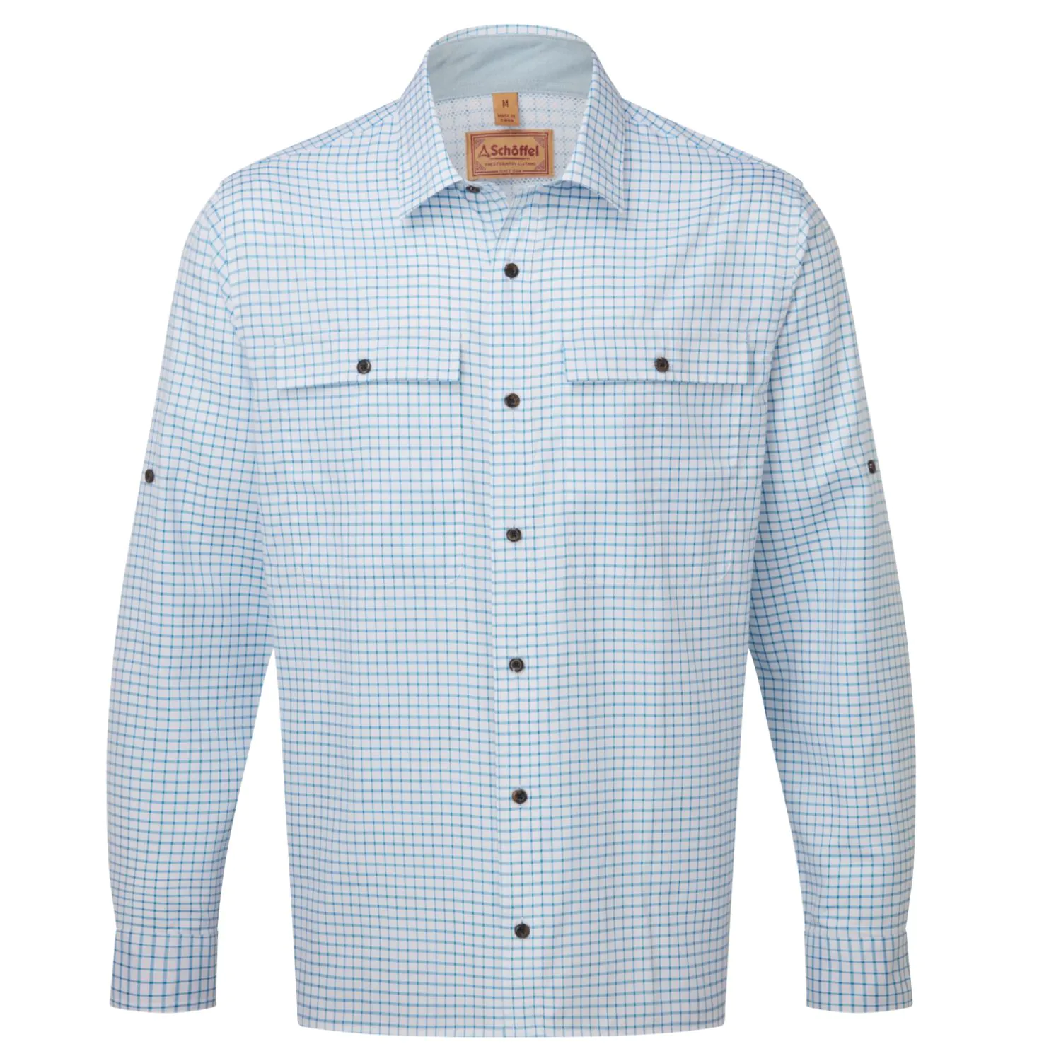 Findhorn Technical Fishing Shirt (mykonos blue check) Findhorn Technical Fishing Shirt (mykonos blue check)