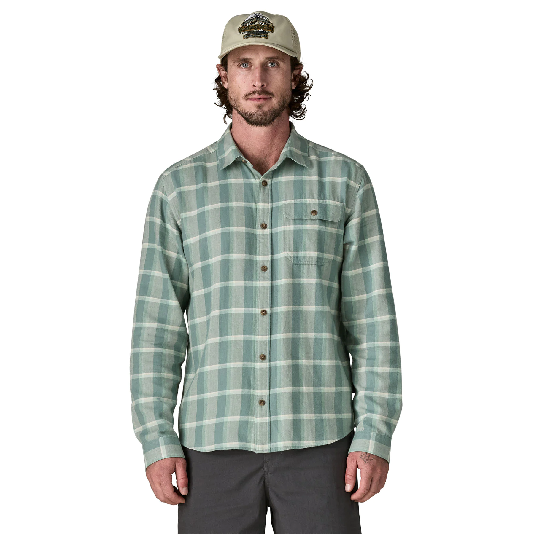 Lightweight Fjord Flannel Shirt (Blue Sage)