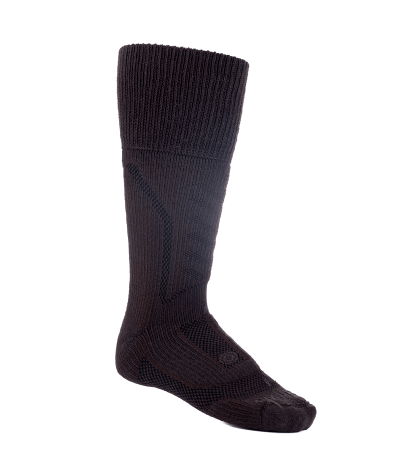 Ceres Merino Socken (marron fonce)