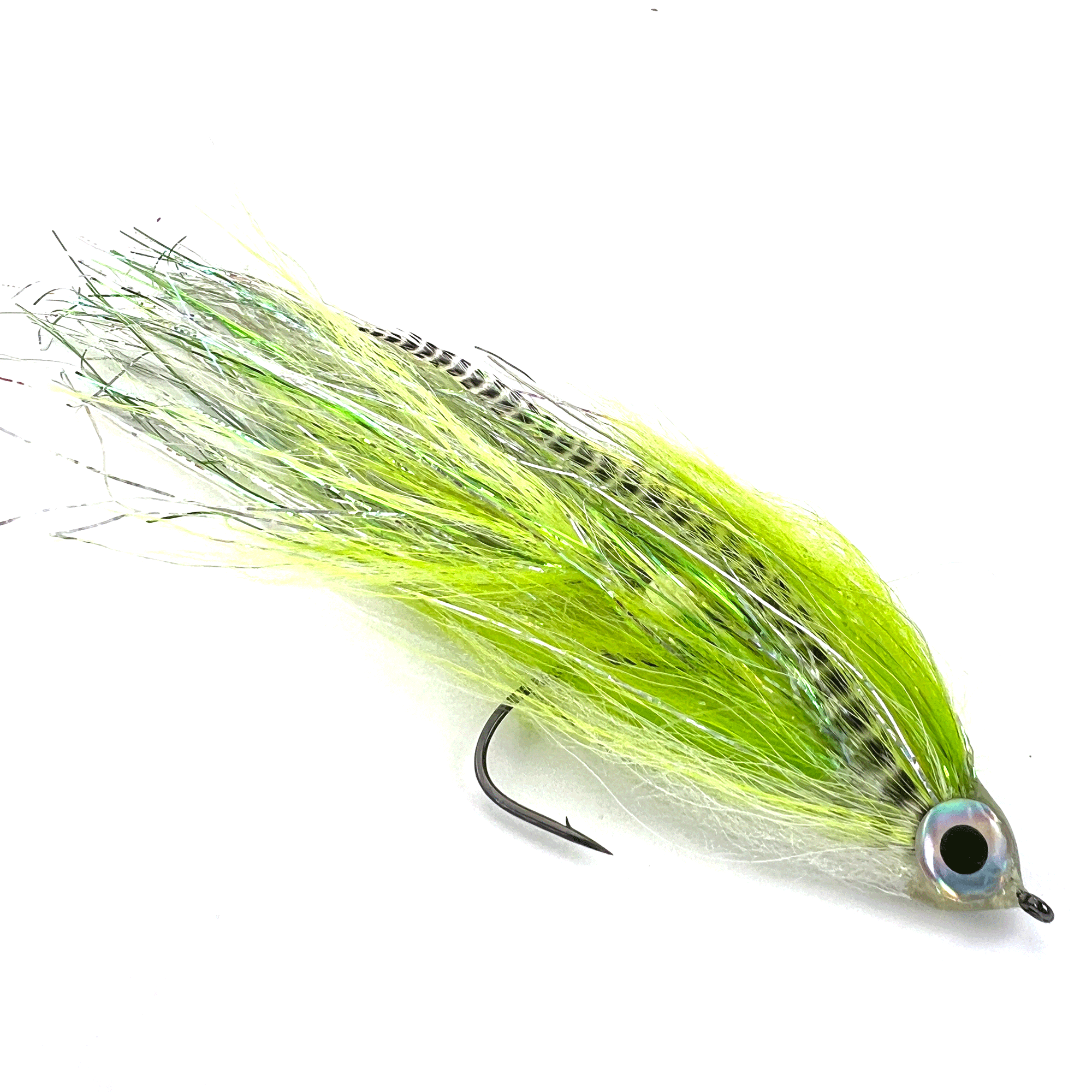 Flashy Pike Fly chartreuse #6/0 Flashy Pike Fly chartreuse #6/0