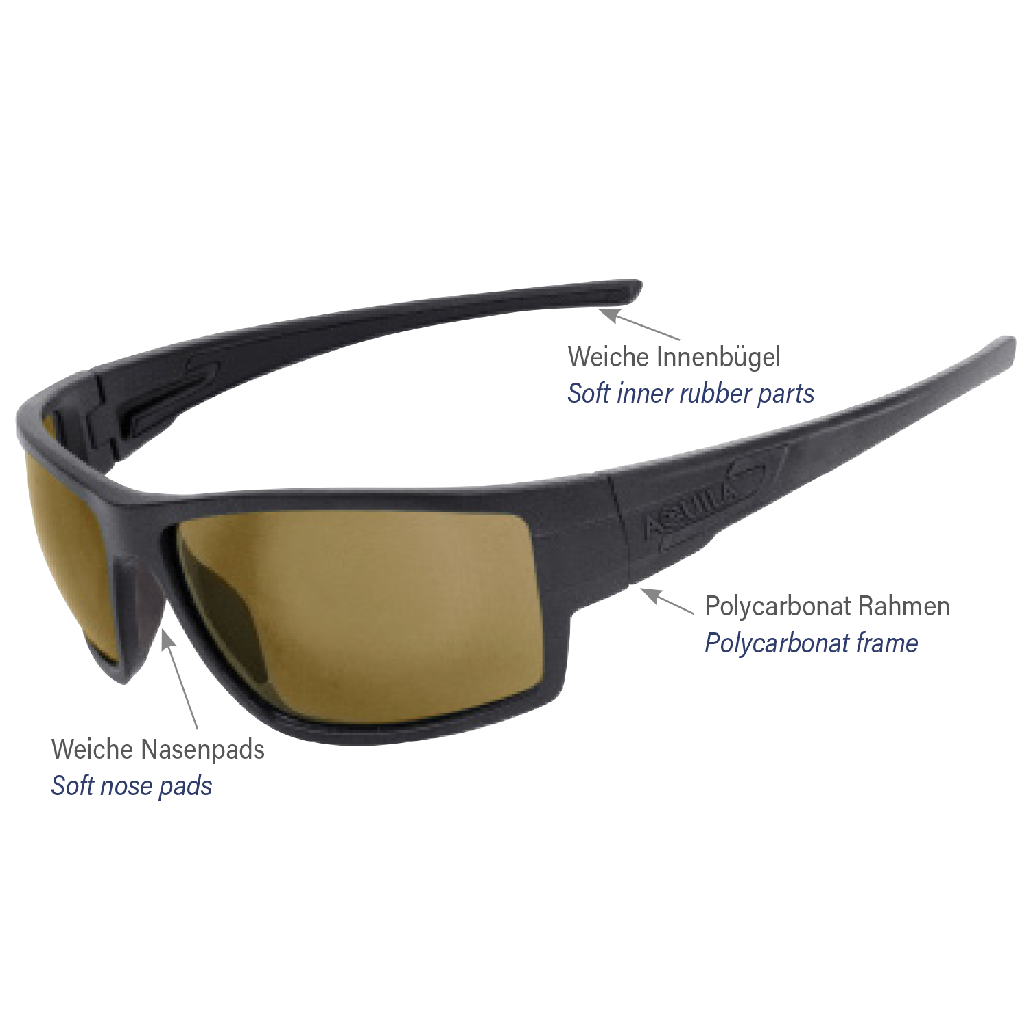 SONAR (black/amber gelb) Polarisationsbrille