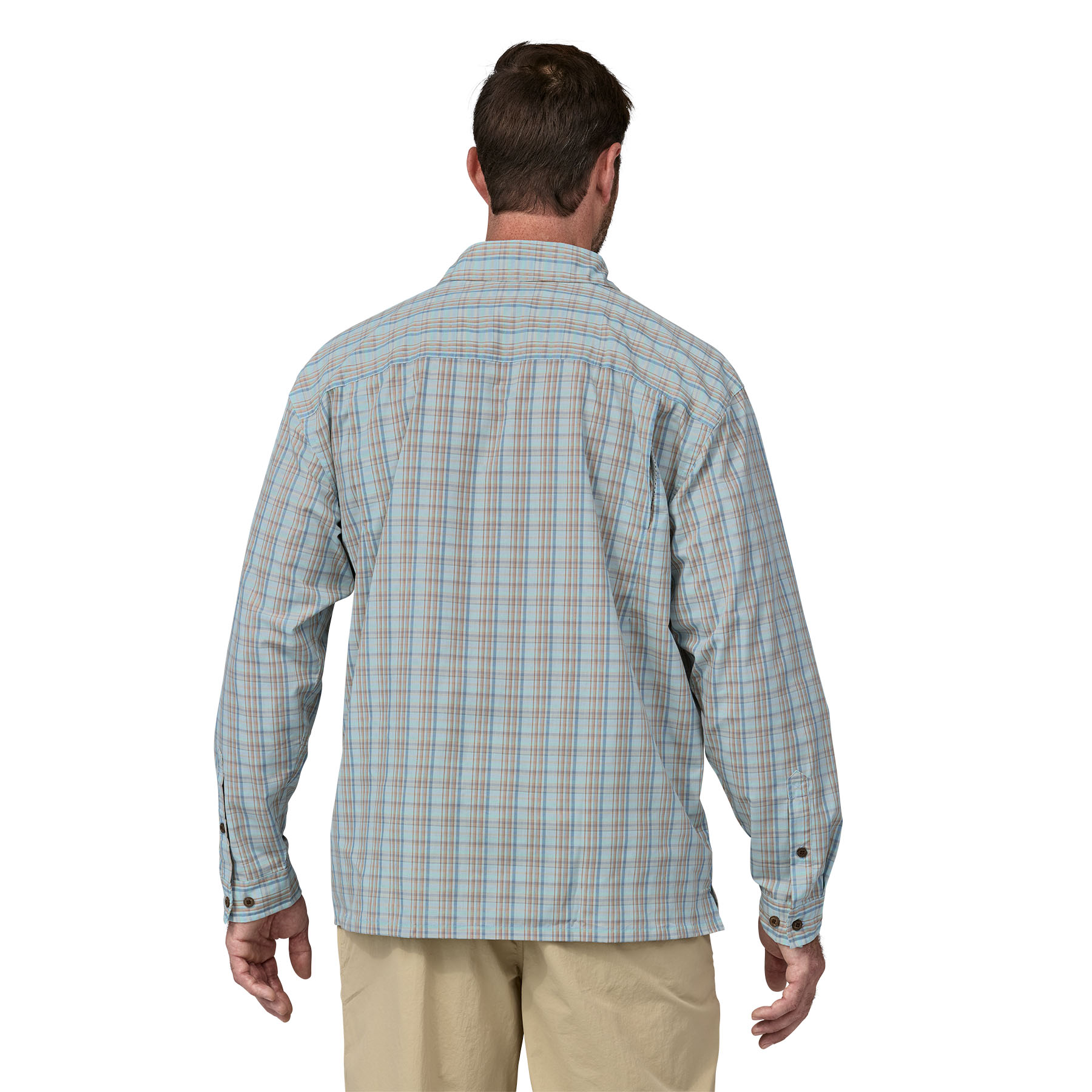 Men's L/S Island Hopper Shirt (Down River: Steam Blue)