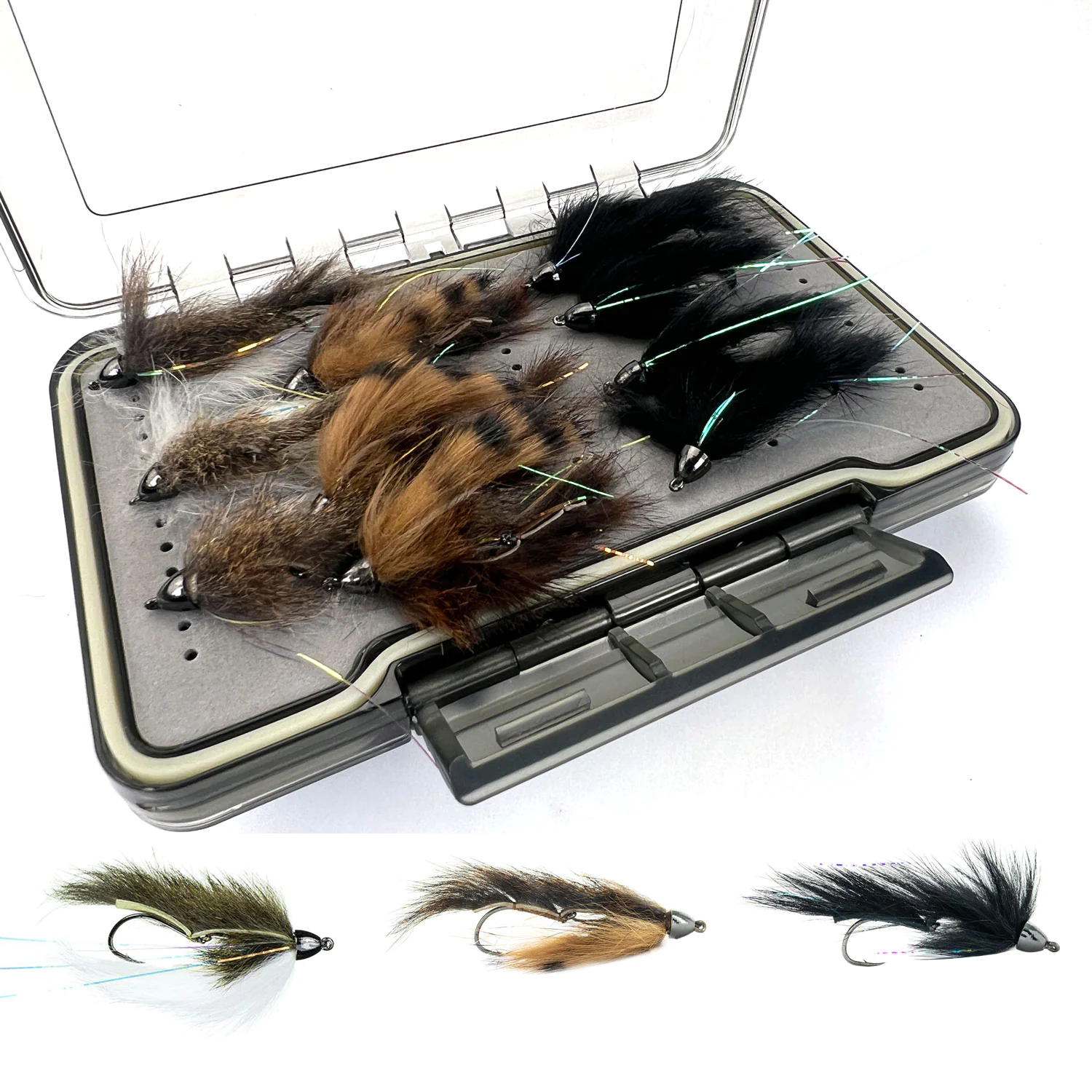 Dalai Lama Forellen Streamer Set ( 10 Stück) + 1250 Box Dalai Lama Forellen Streamer Set ( 10 Stück) + 1250 Box