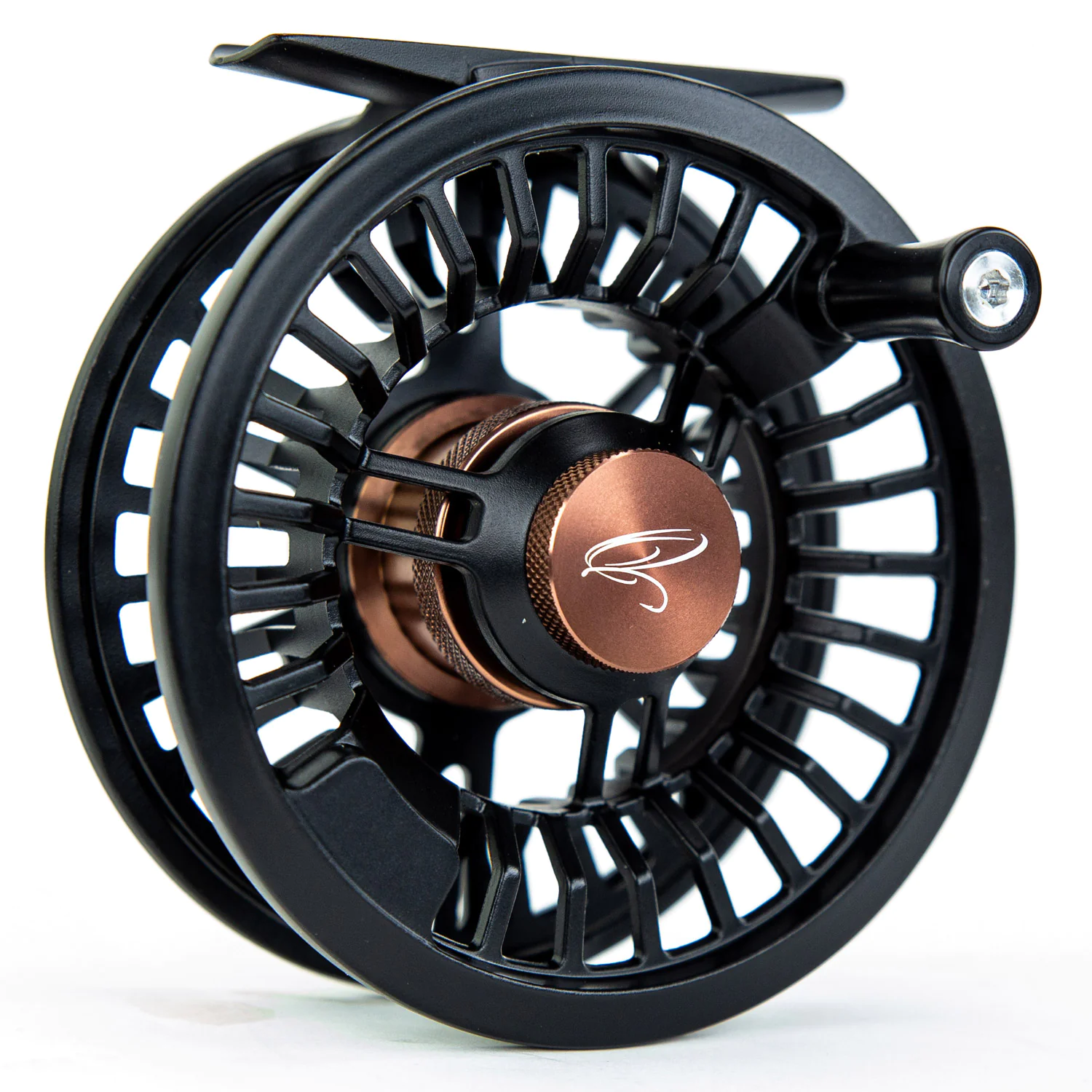 Solid Fliegenrolle (black/coffee)