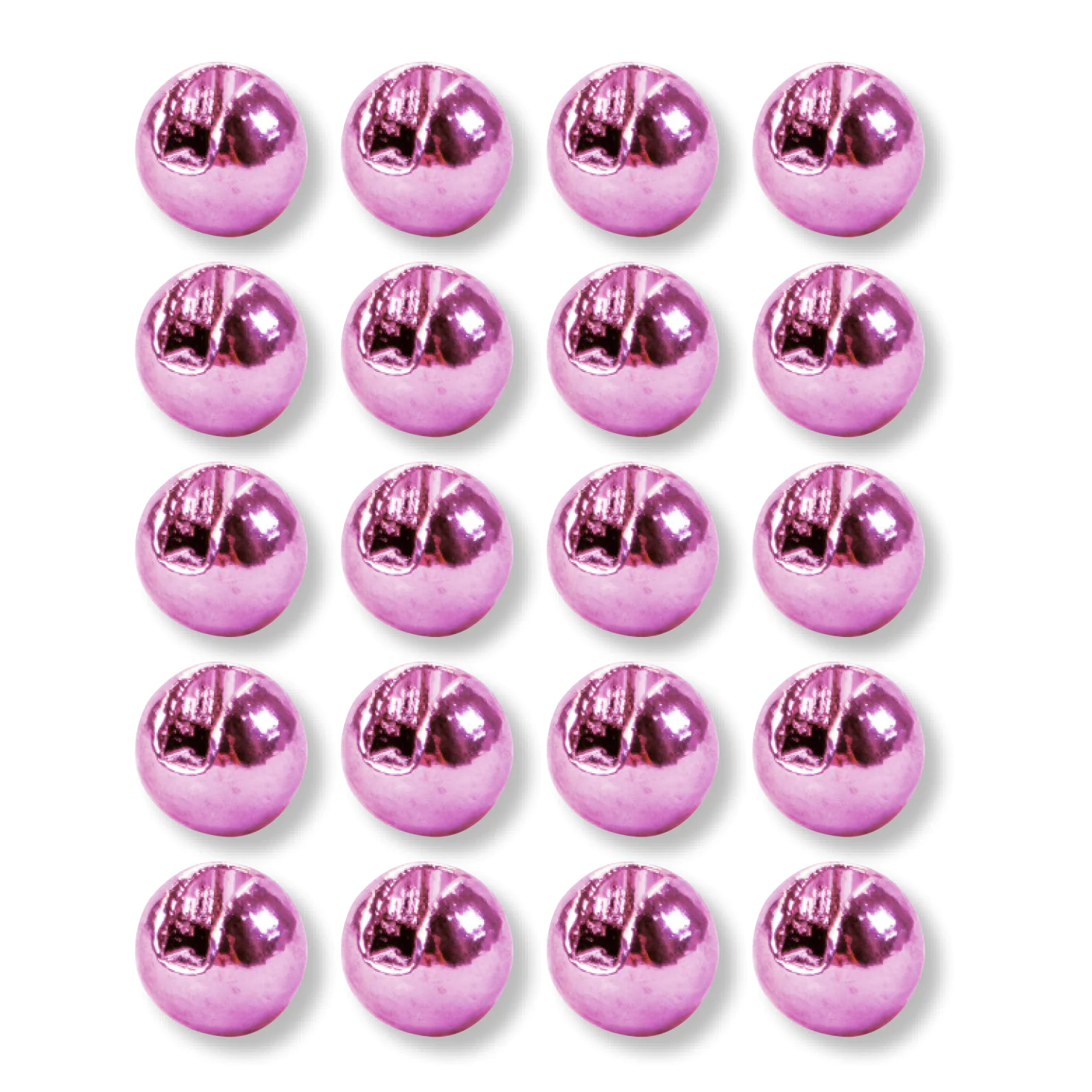 Slotted Tungsten Beads (metallic light pink) Slotted Tungsten Beads (metallic light pink)