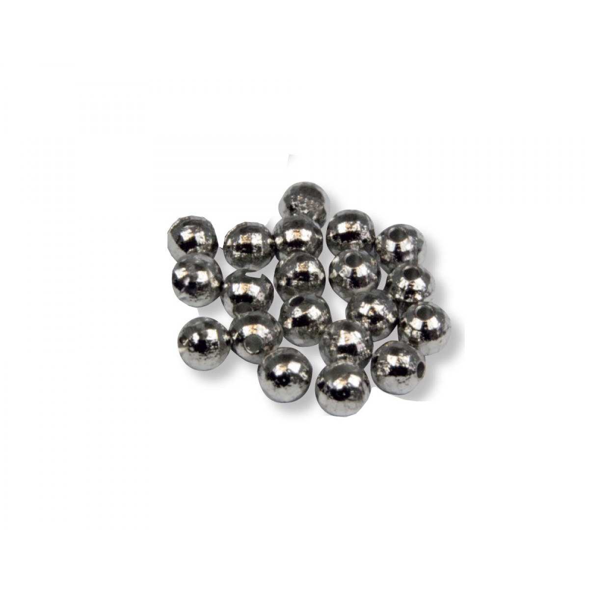 Tungsten Facetten Perlen (silber) Durchmesser: 3.5 mm