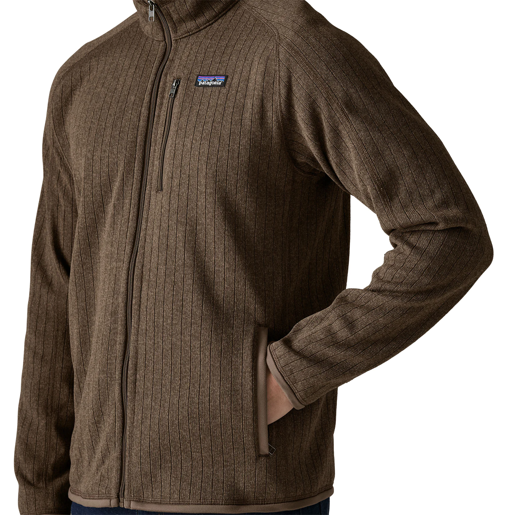 Strickjacke, Zipperjacke, Braun, Reißverschluss, Pola, Kleidungsstück