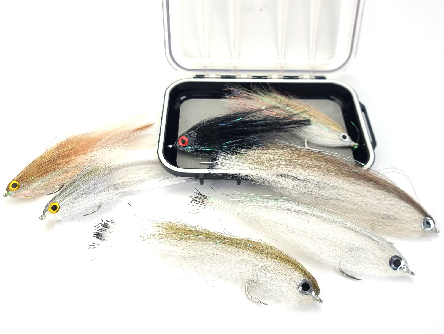 Huchenstreamer-Set (7 Streamer inkl. Box) Huchenstreamer-Set (7 Streamer inkl. Box)