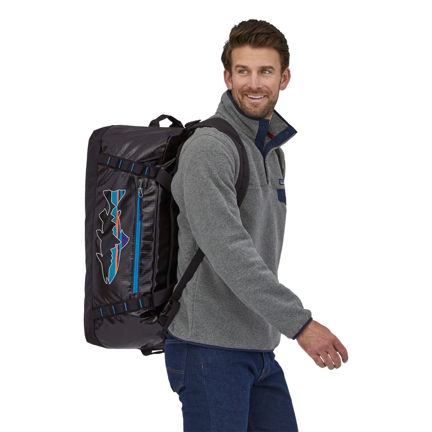 Black Hole Duffel 55L (black w/Fitz Trout) Black Hole Duffel 55L (black w/Fitz Trout)