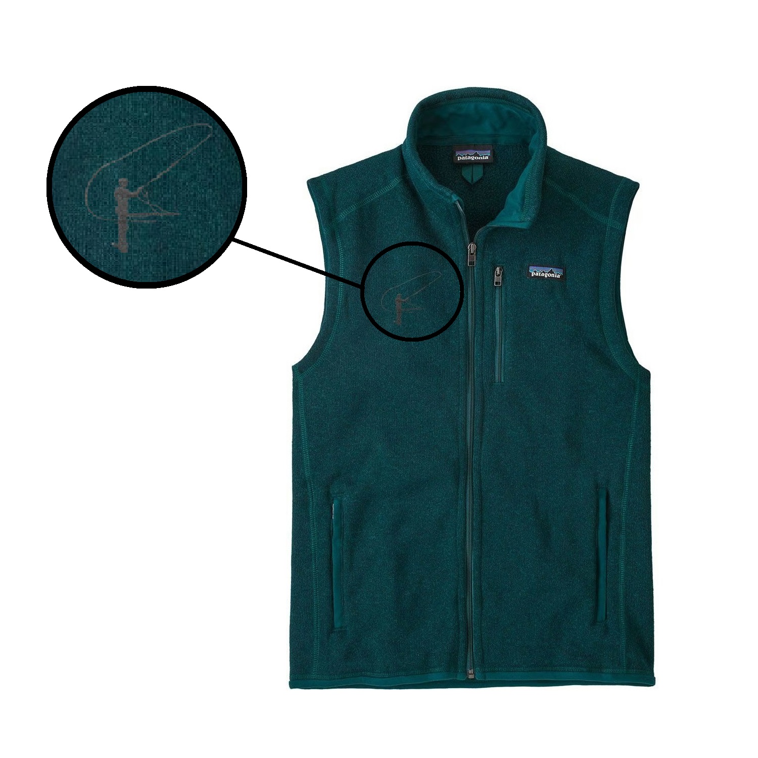 M's Better Sweater Vest (Caster / dark borealis green)