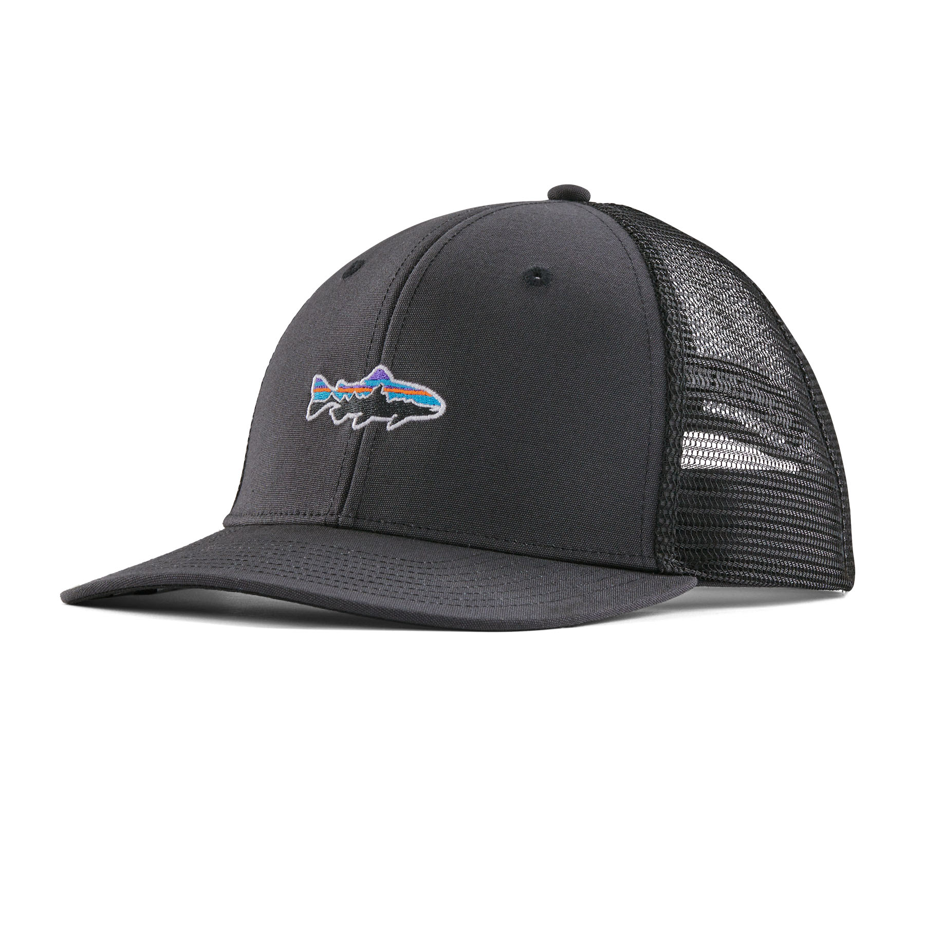 Stand Up Trout Trucker Hat (white)