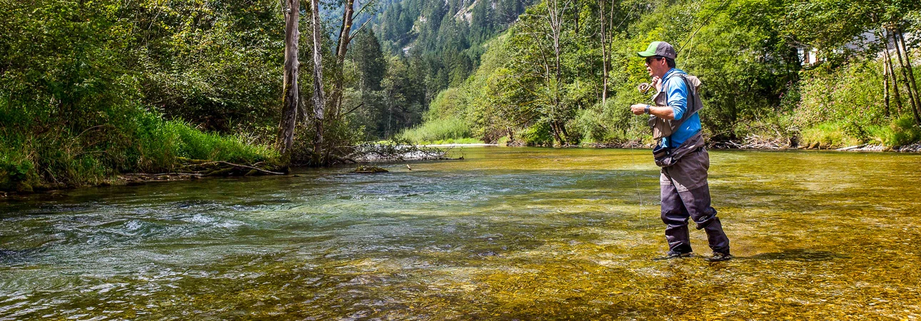Traun River Wathose im Einsatz Wathose im Einsatz Traun River