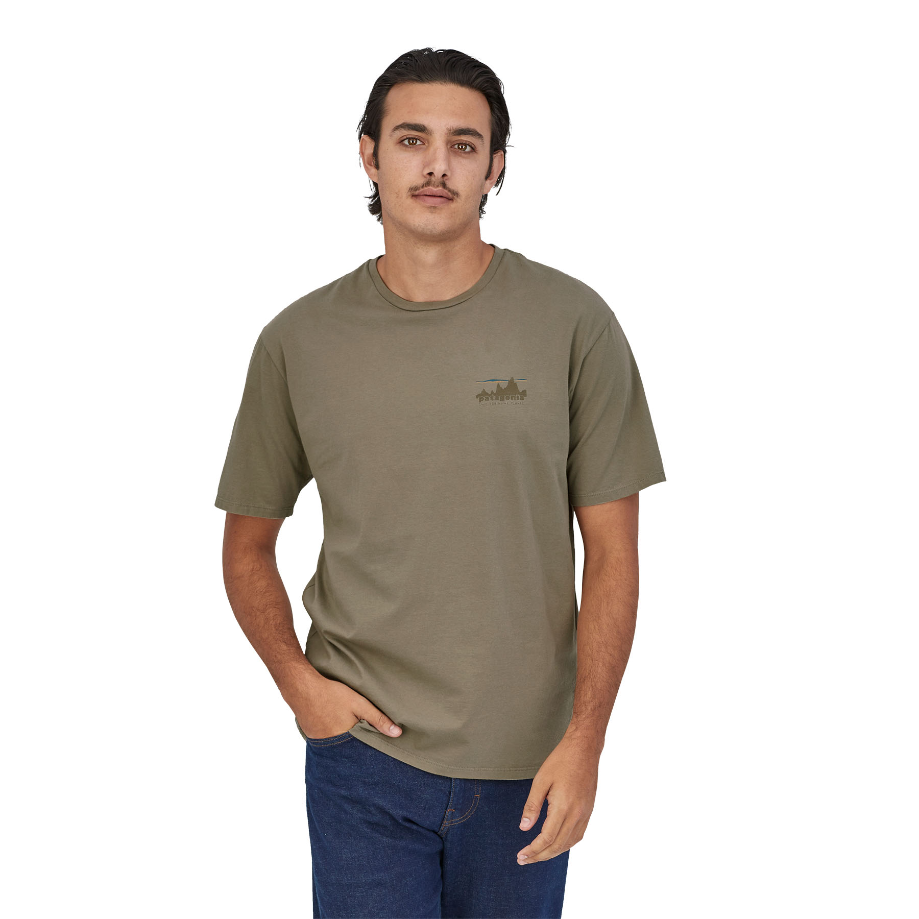 Men's '73 Skyline Organic T-Shirt (garden green)