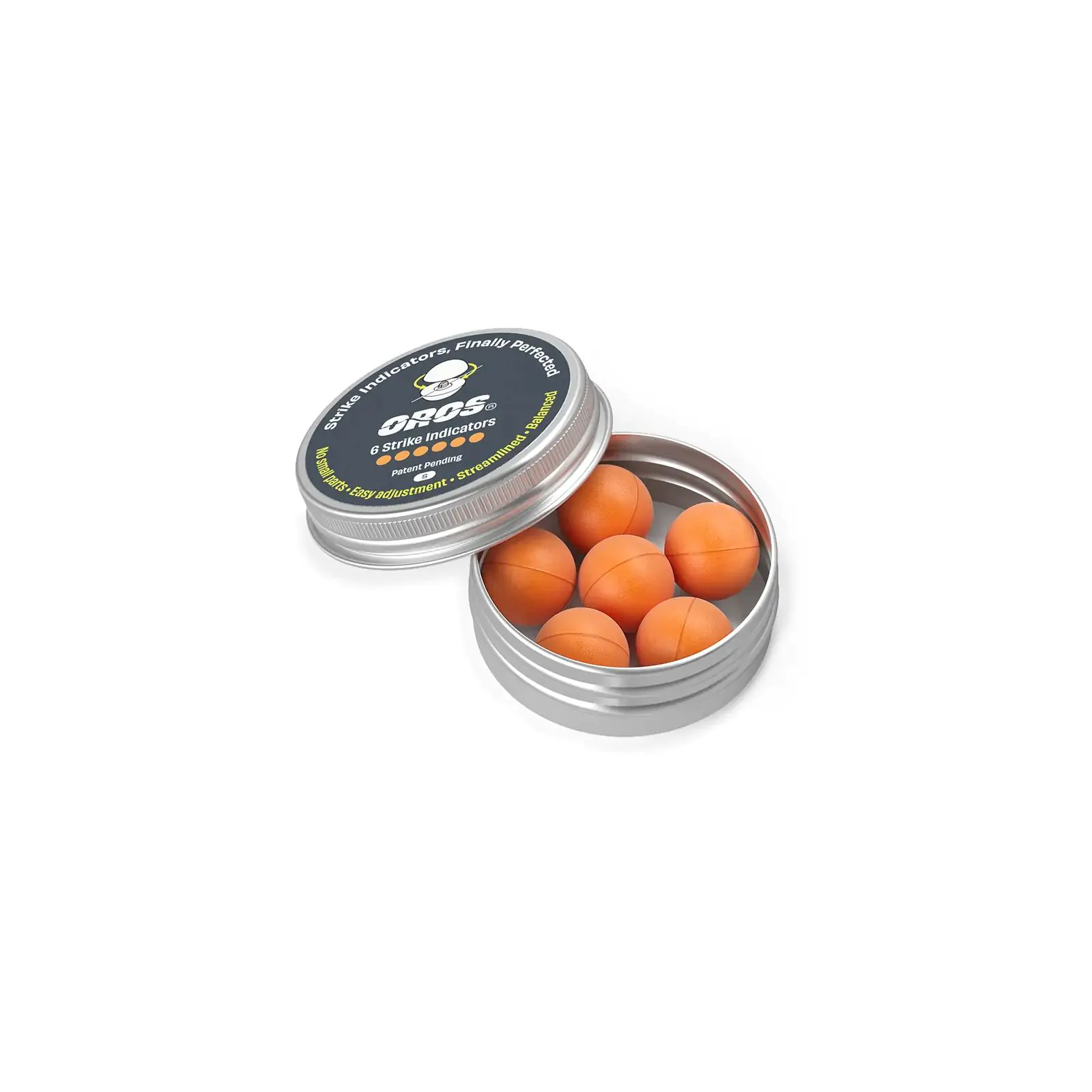 Oros Strike Indicators orange (Aluminium Jar) Oros Strike Indicators orange (Aluminium Jar)