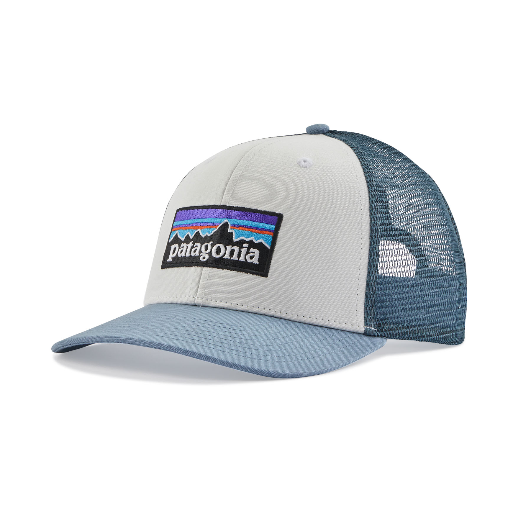 P-6 Logo Trucker Hat (White w/Light Plume Grey)