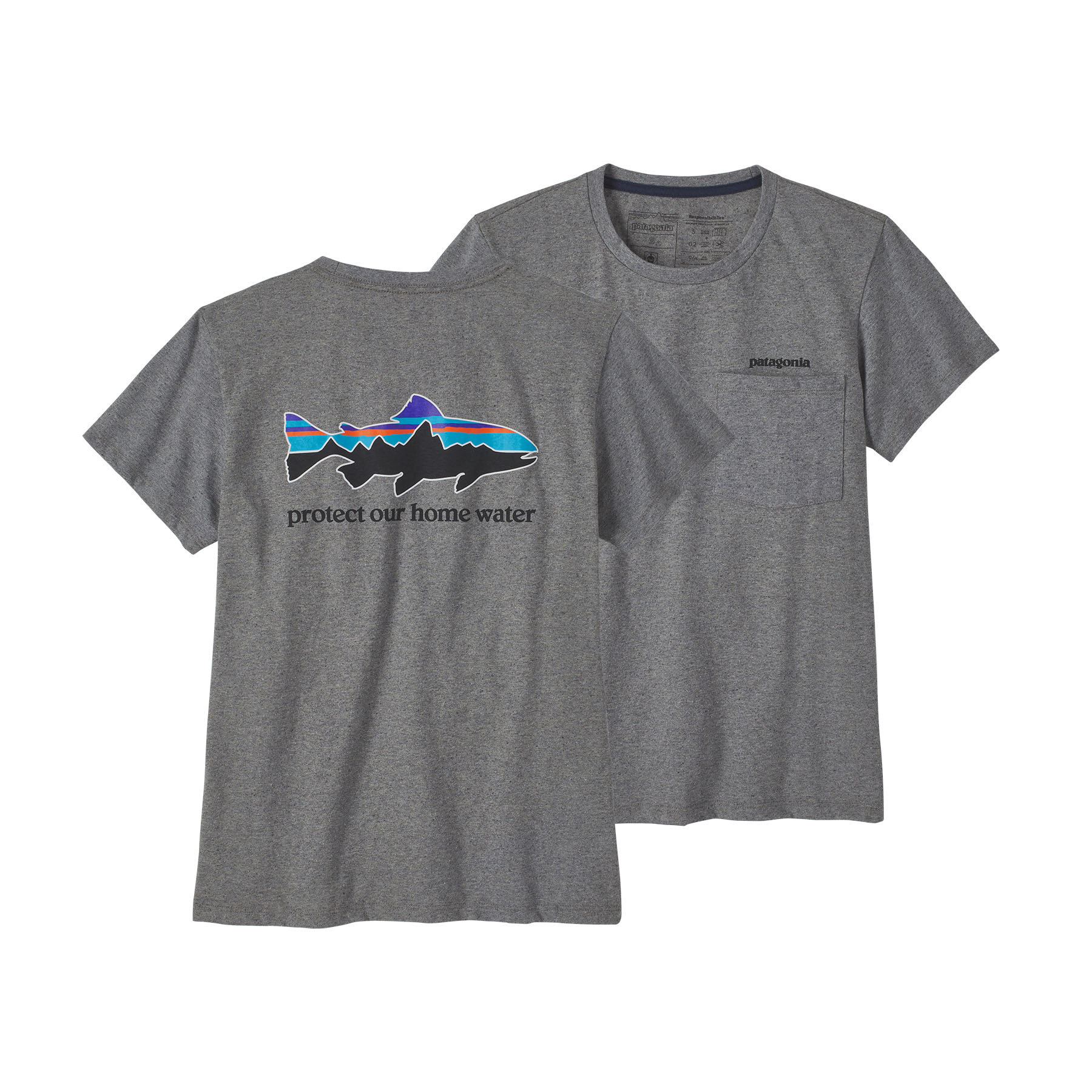 W's Home Water Trout Pocket Responsibili-Tee W's Home Water Trout Pocket Responsibili-Tee