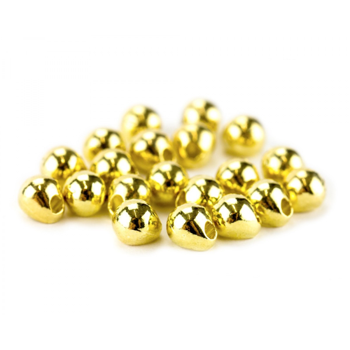 Tungsten Off Center Beads (gold) Diameter: 2.8 mm