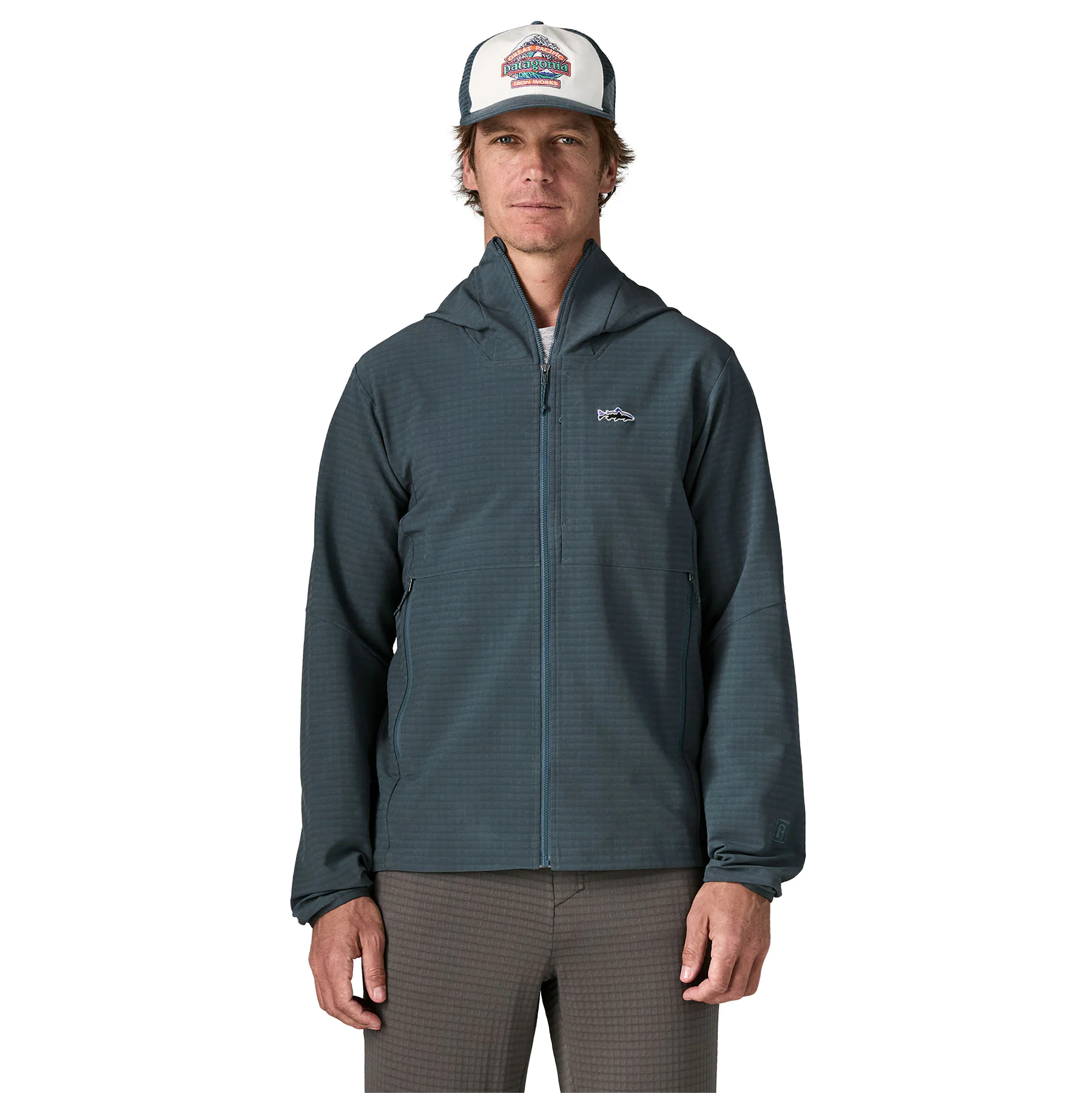 R1 TechFace Fitz Roy Trout Hoody (summit blue)