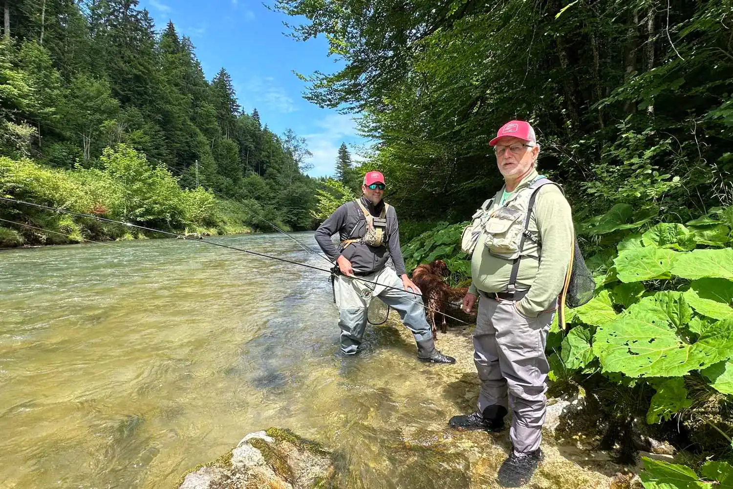 Guiding Fliegenfischen - weisse Traun, Bayern - Rudi Heger Guiding Fliegenfischen - weisse Traun, Bayern - Rudi Heger