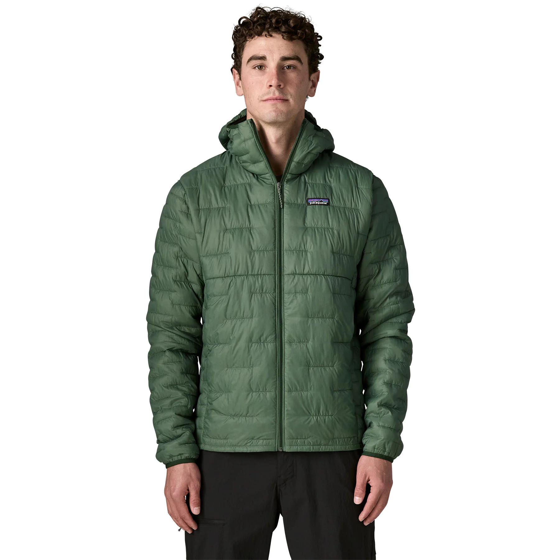 Jacke, Pufferjacke, Grün, Puffer, Hoodie