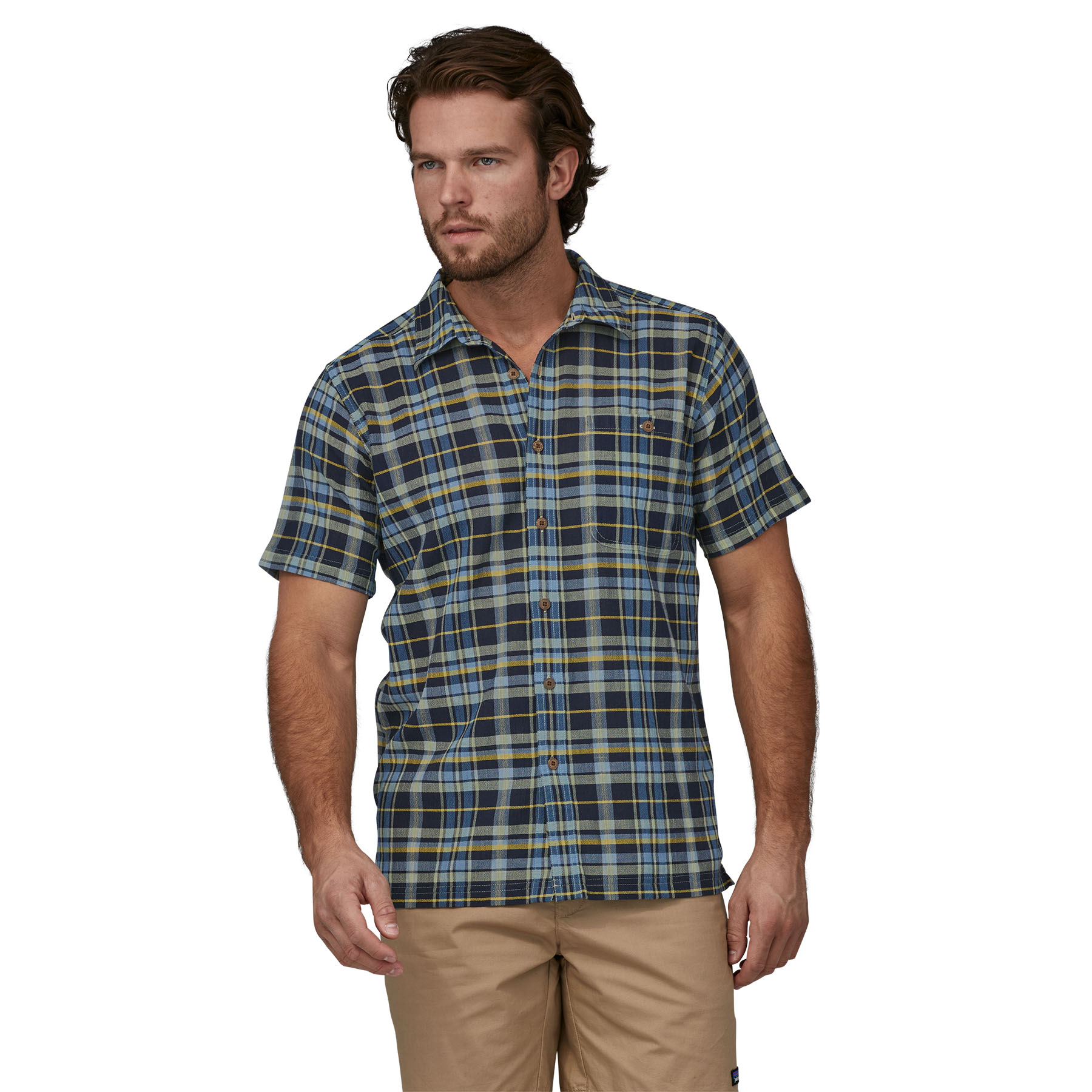 Men's A/C Button Up Shirt, tidepool blue