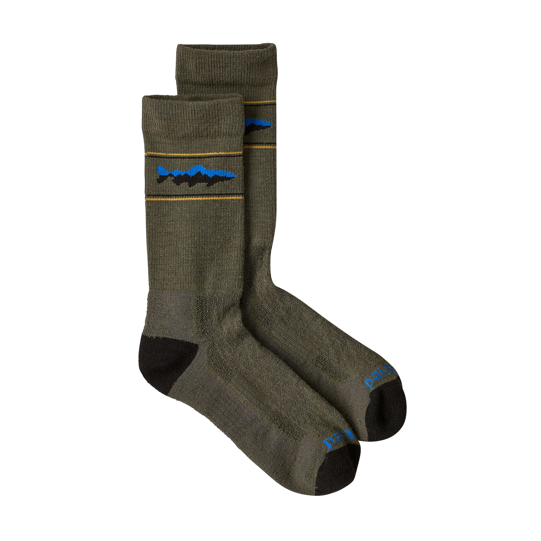 Merino Wool Crew Socks (Mountain Trout)