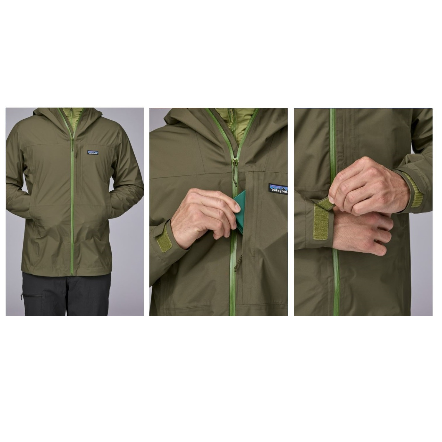 M's Boulder Fork Rain Jacket (basin green)