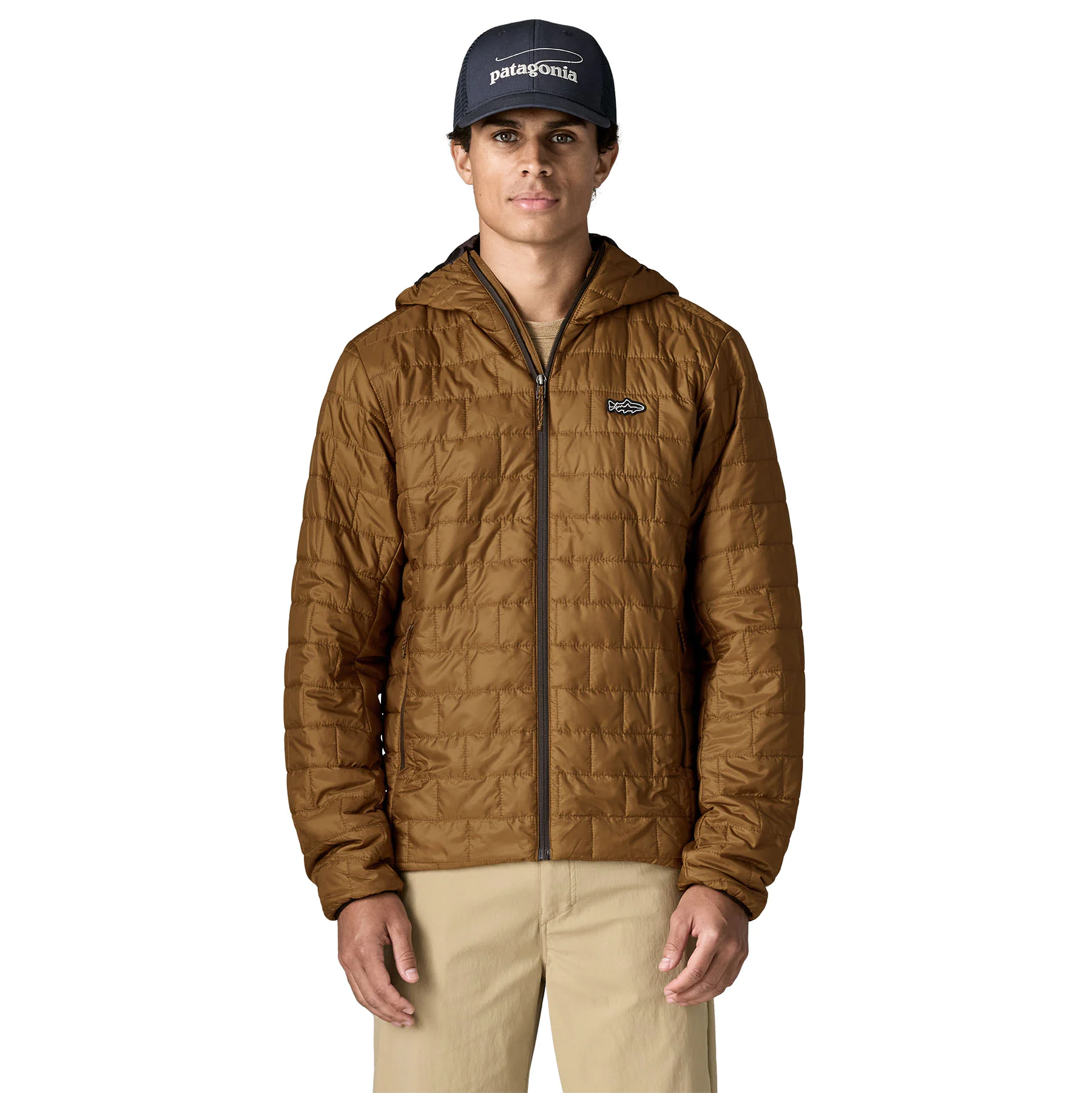 Nano Puff Fitz Roy Trout Hoody (wolf brown)