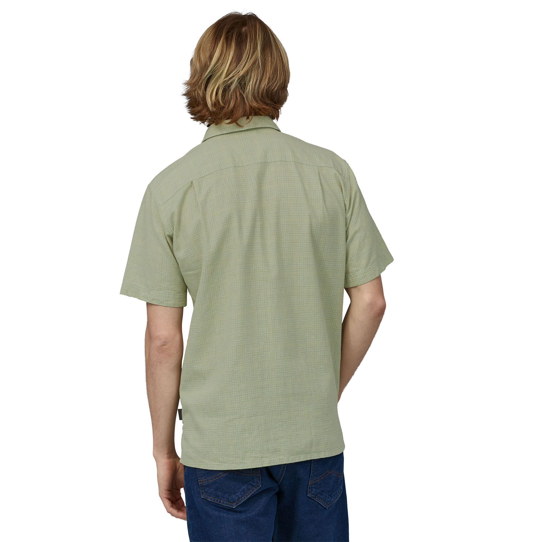 Men's Back Step Shirt (salvia green) Men's Back Step Shirt (salvia green)