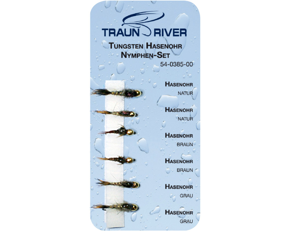 Tungsten Hares Ear Nymph Set