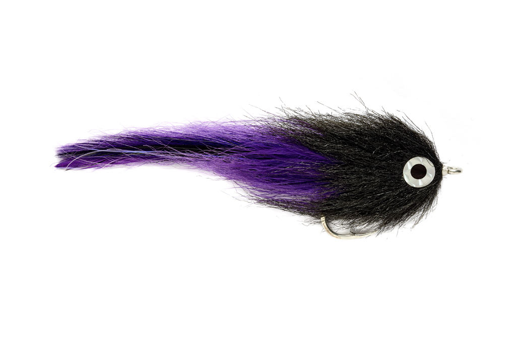 Black & Purple Brushy Streamer